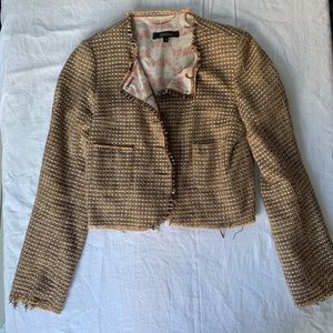 Cotelac ‘chanel’ gold tweed buttons up jacket
